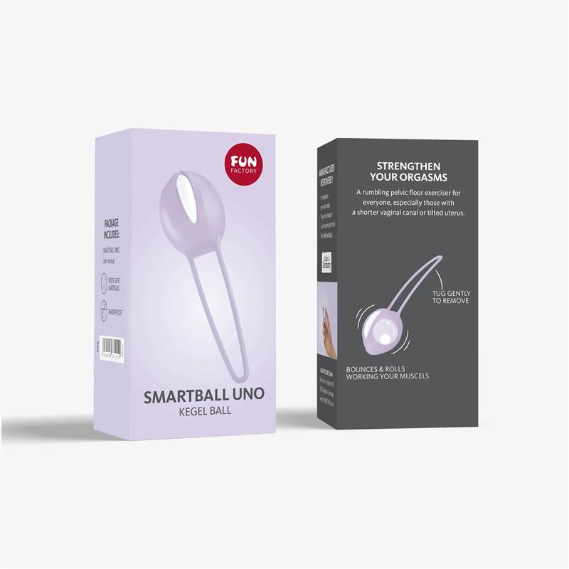 FUN FACTORY - SMARTBALL UNO KEGEL BALL WHITE/PASTEL LILAC
