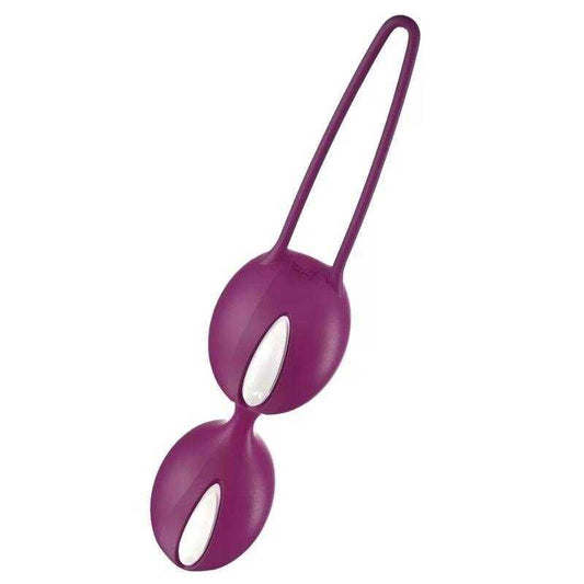 FUN FACTORY - SMARTBALLS DUO KEGEL BALLS WHITE/GRAPE