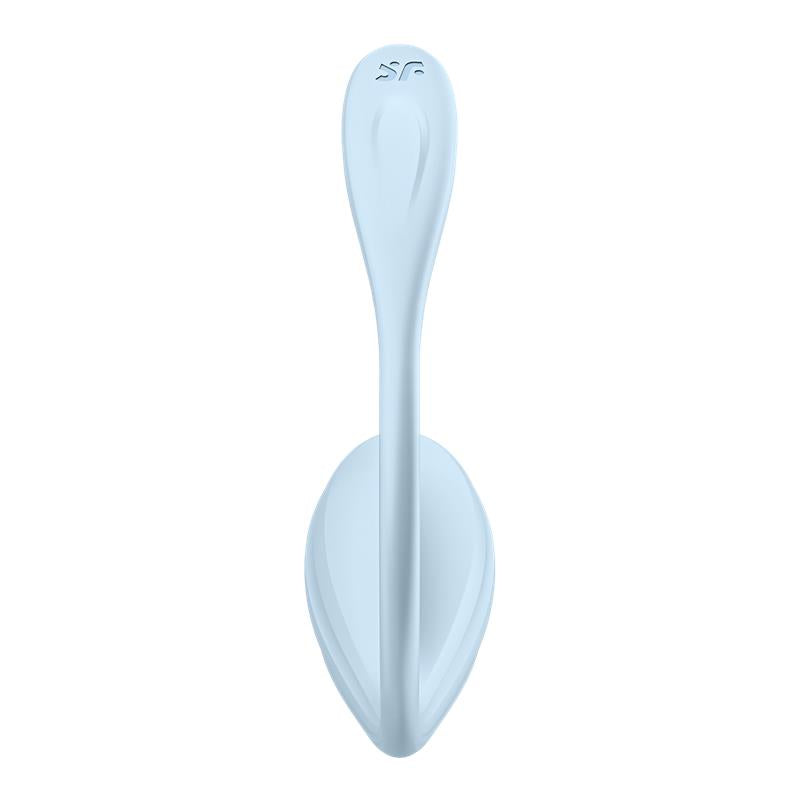 SATISFYER - SMOOTH PETAL PANTY VIBRATOR WITH APP BLUE