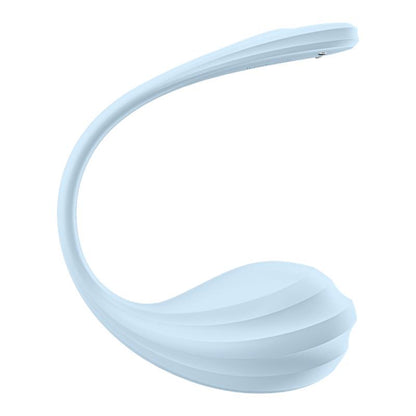 SATISFYER - SMOOTH PETAL PANTY VIBRATOR WITH APP BLUE