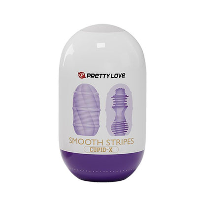 PRETTYLOVE - SMOOTH STRIPES CUPID-X MASTURBATOR EGG