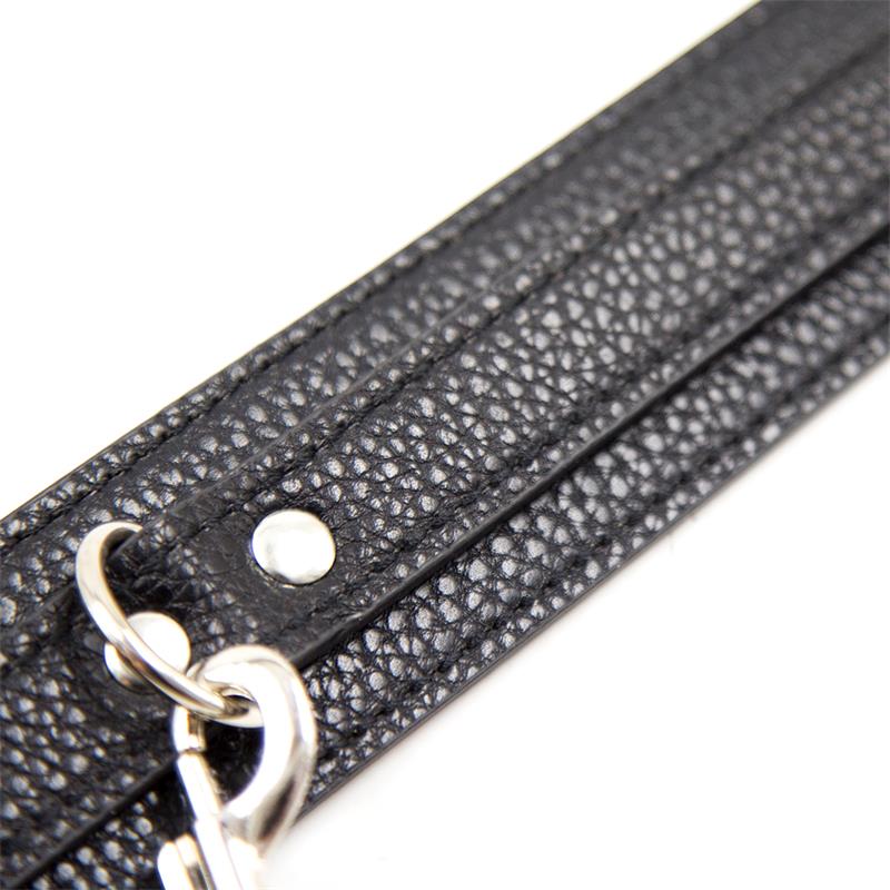 LATETOBED BDSM LINE - SNAKE PATTERN COLLAR WITH LEASH