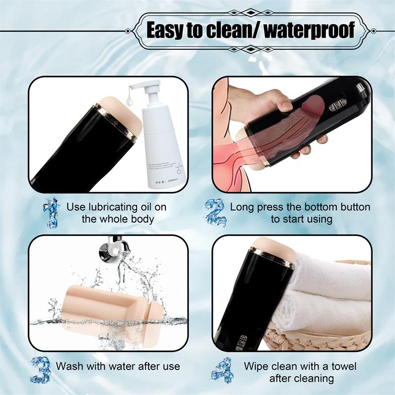 JUICY LAMOUR - MASTURBATEUR AUTOMATIQUE POUR HOMME SNOW AVEC VIBRATION ET ASPIRATION