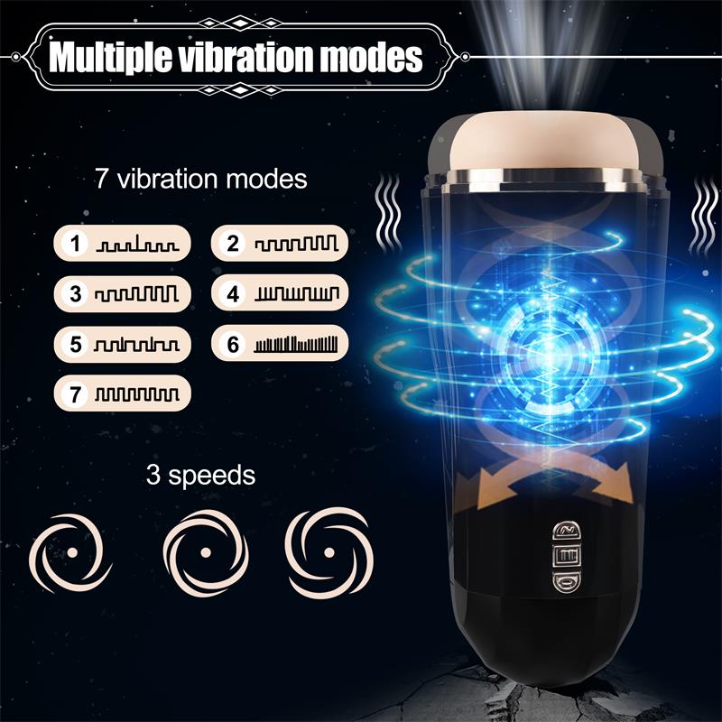 JUICY LAMOUR - MASTURBATEUR AUTOMATIQUE POUR HOMME SNOW AVEC VIBRATION ET ASPIRATION