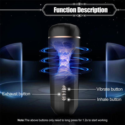 JUICY LAMOUR - SNOW AUTOMATIC MALE MASTURBATOR VIBRATION AND SUCTION