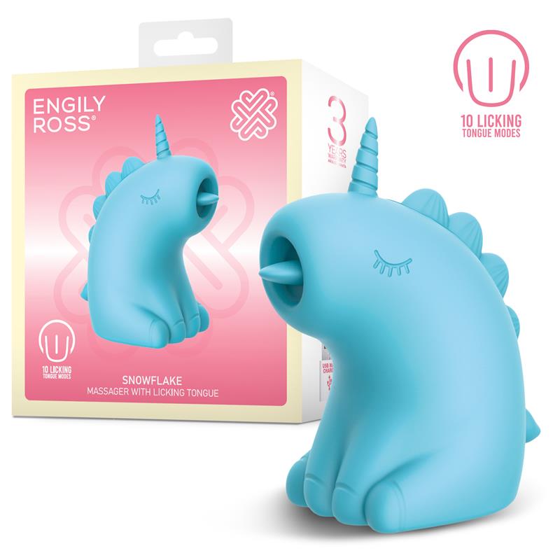 ENGILY ROSS - SNOWFLAKE MASSAGER WITH LICKING TONGUE