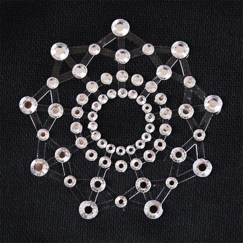 LATETOBED BDSM LINE - SNOWFLAKE NIPPLE COVERS WHITE