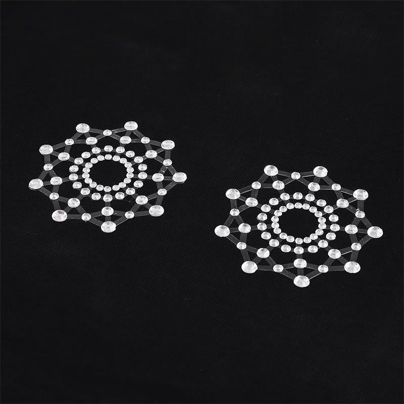 LATETOBED BDSM LINE - SNOWFLAKE NIPPLE COVERS WHITE