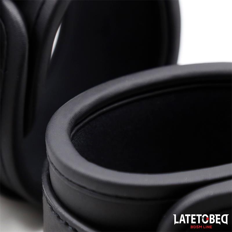 LATETOBED BDSM LINE - SOLID BLACK ANKLE CUFF