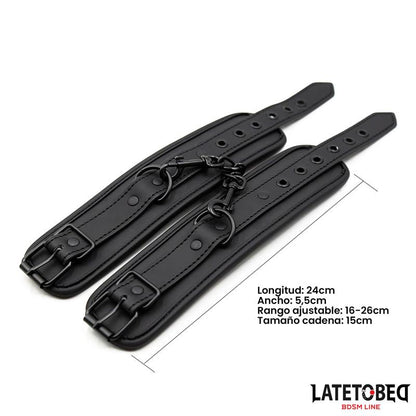 LATETOBED BDSM LINE - SOLID BLACK WRIST