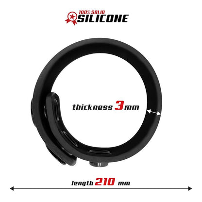 BEAST RINGS - SOLID SILICONE ADJUSTABLE STRIP COCK RING 15-21 CM