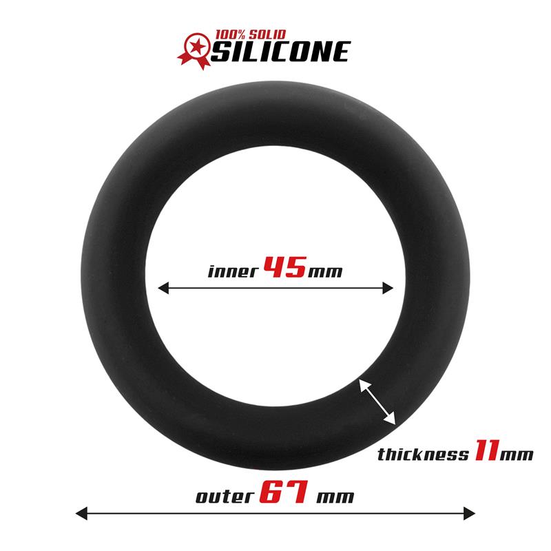BEAST RINGS - SOLID SILICONE COCK RING 4.5 CM