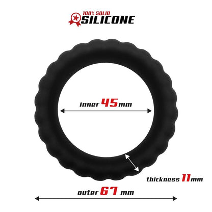 BEAST RINGS - SOLID SILICONE COCK RING 4.5 CM