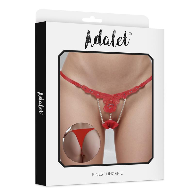 ADALET LINGERIE - SOPHIE LACE THONG WITH BREADS
