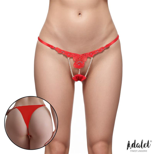 ADALET LINGERIE - SOPHIE LACE THONG WITH BREADS