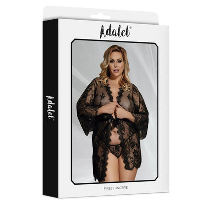 ADALET LINGERIE - PEIGNOIR MANCHES LONGUES SORA TAILLE 44-46