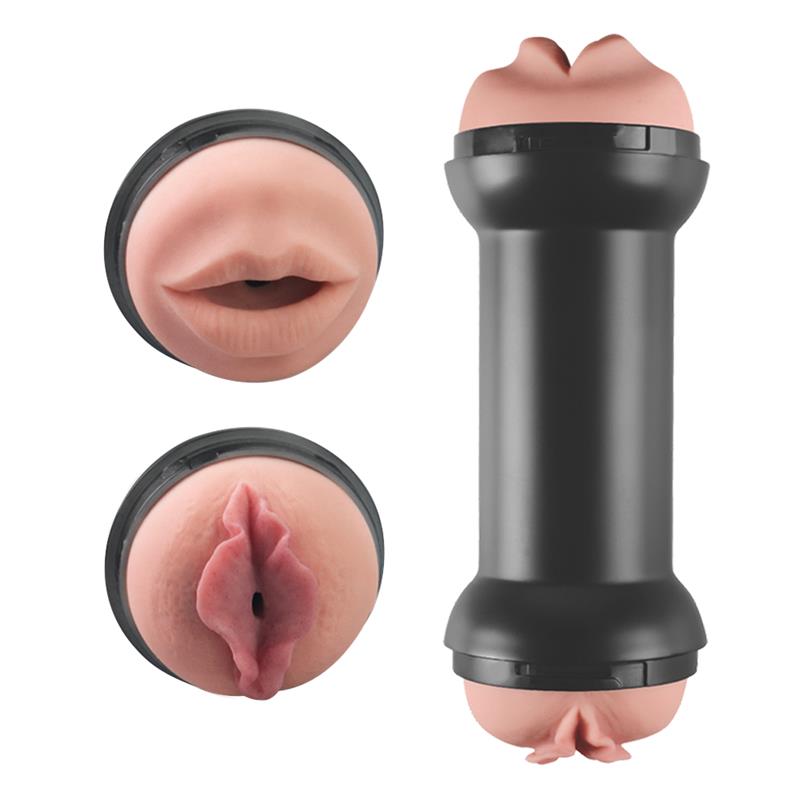 LOVETOY - DOUBLE MASTURBATEUR D'ENTRAÎNEMENT VAGIN ET BOUCHE