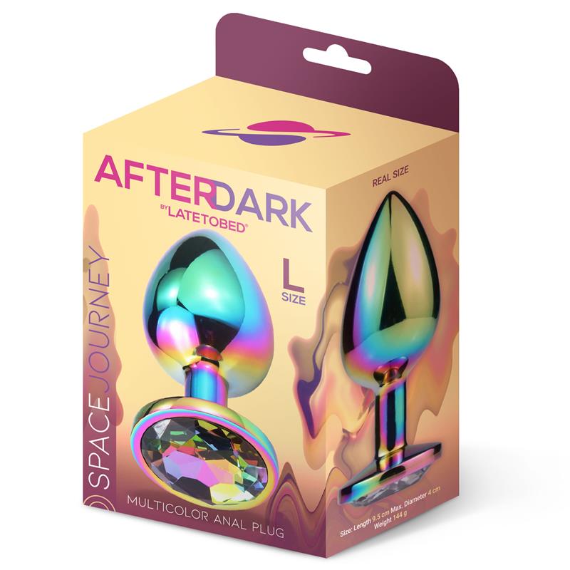 AFTERDARK - SPACE JOURNEY MULTICOLOR BUTT PLUG JEWEL SIZE L