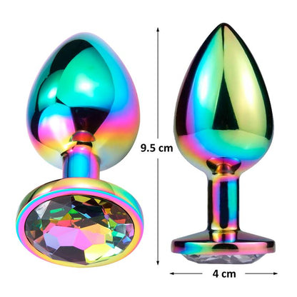 AFTERDARK - SPACE JOURNEY MULTICOLOR BUTT PLUG JEWEL SIZE L