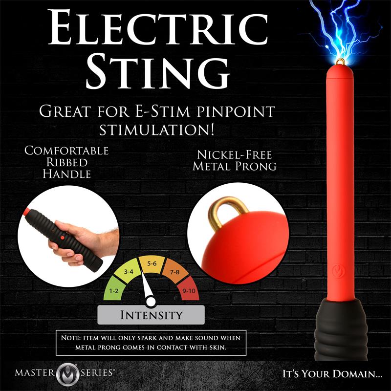 MASTER SERIES - SPARK ROD ZAPPING WAND WITH ELECTRO SHOCK
