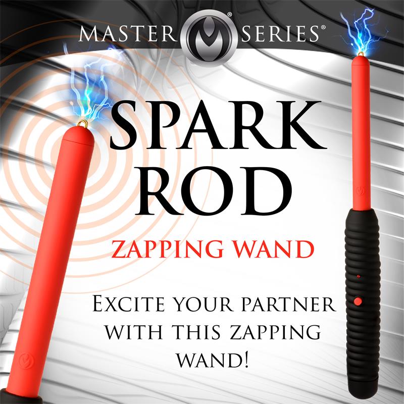 MASTER SERIES - SPARK ROD ZAPPING WAND WITH ELECTRO SHOCK