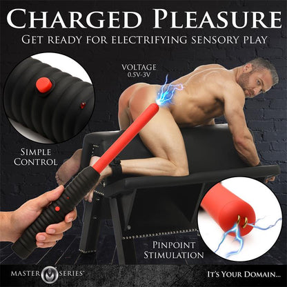 MASTER SERIES - SPARK ROD ZAPPING WAND WITH ELECTRO SHOCK