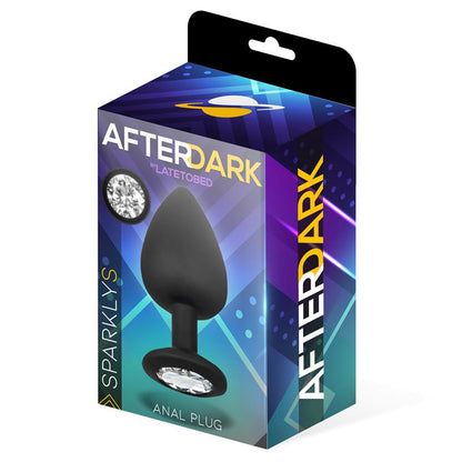 AFTERDARK - SPARKLY BUTT PLUG SILICONE SIZE S 7.5 CM X 2.6 CM