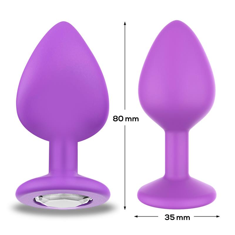 AFTERDARK - SPARKLY BUTT PLUG SIZE M VIOLET