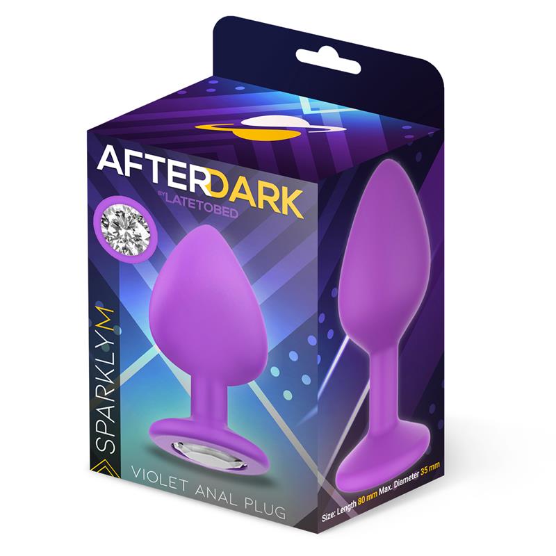 AFTERDARK - SPARKLY BUTT PLUG SIZE M VIOLET