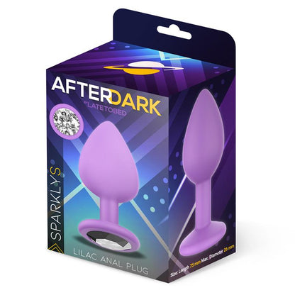 AFTERDARK - SPARKLY BUTT PLUG SIZE S SILICONE LILAC
