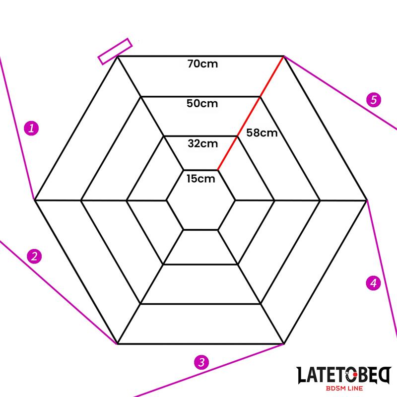 LATETOBED BDSM LINE - SPIDER WEB BED BONDAGE