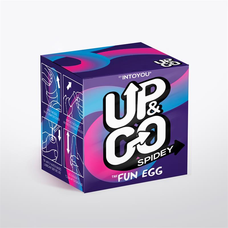 UP&GO - SPIDEY MASTURBATOR EGG ELASTIC PURPLE