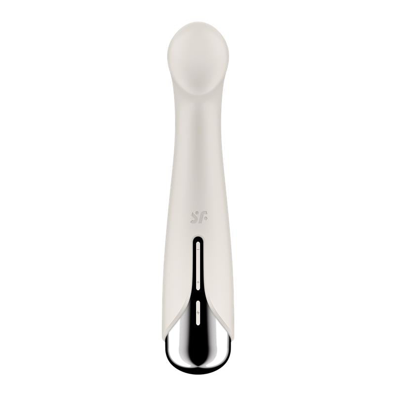 SATISFYER - SPINNING G-SPOT 1 VIBE AND ROTATOR BEIGE