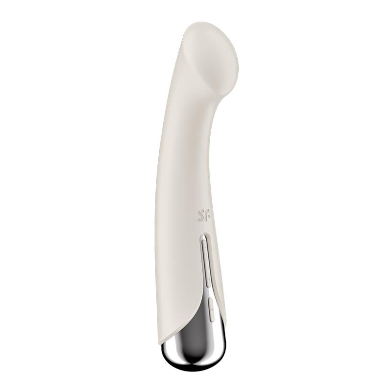 SATISFYER - SPINNING G-SPOT 1 VIBE AND ROTATOR BEIGE
