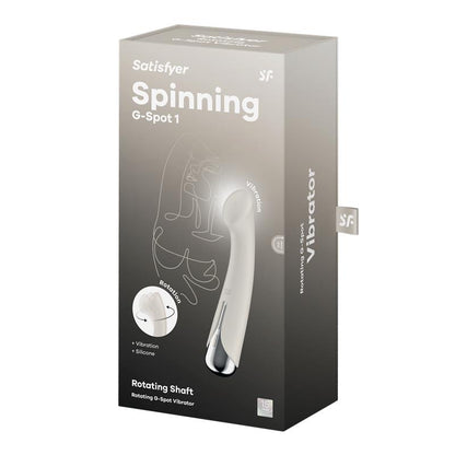 SATISFYER - SPINNING G-SPOT 1 VIBE AND ROTATOR BEIGE