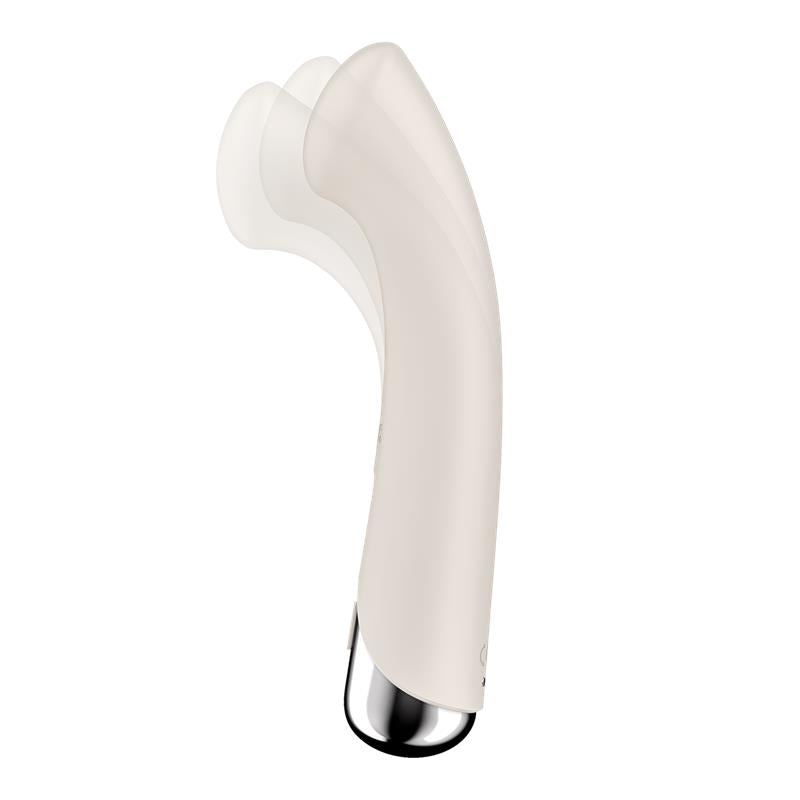 SATISFYER - SPINNING G-SPOT 1 VIBE AND ROTATOR BEIGE