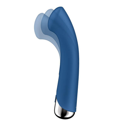 SATISFYER - SPINNING G-SPOT 1 VIBE AND ROTATOR BLUE