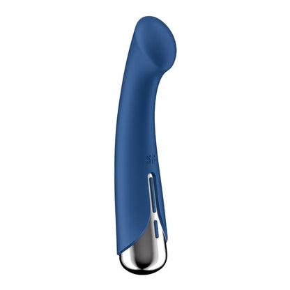 SATISFYER - SPINNING G-SPOT 1 VIBE AND ROTATOR BLUE