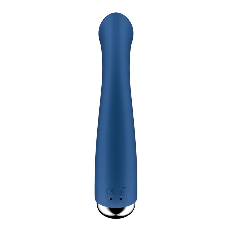 SATISFYER - SPINNING G-SPOT 1 VIBE AND ROTATOR BLUE