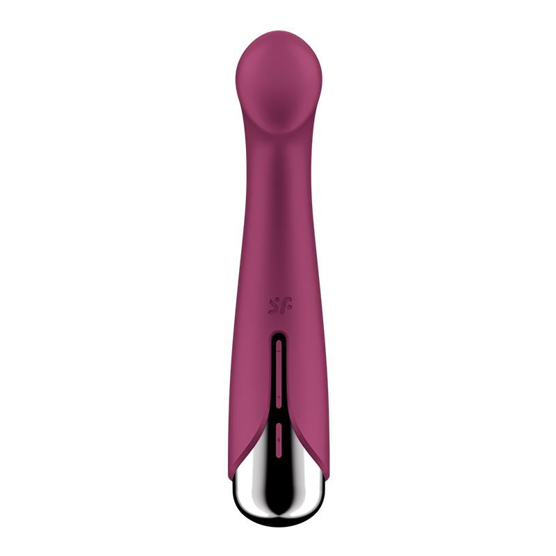 SATISFYER - SPINNING G-SPOT 1 VIBE AND ROTATOR RED