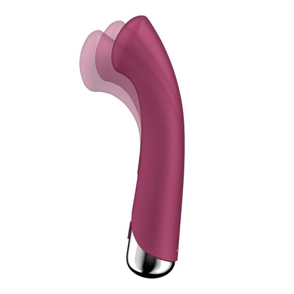 SATISFYER - SPINNING G-SPOT 1 VIBE AND ROTATOR RED