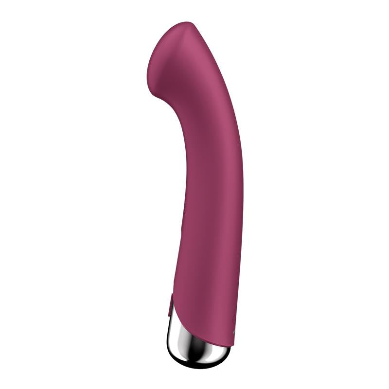 SATISFYER - SPINNING G-SPOT 1 VIBE AND ROTATOR RED