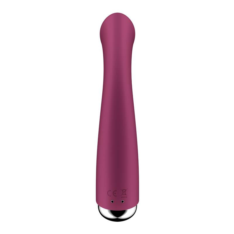 SATISFYER - SPINNING G-SPOT 1 VIBE AND ROTATOR RED