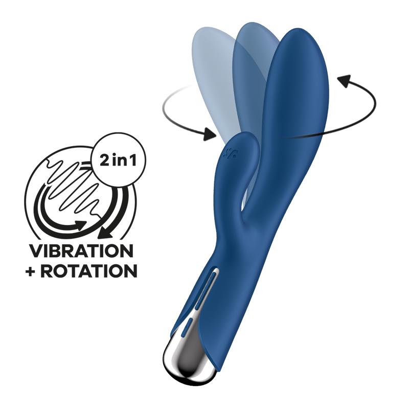 SATISFYER - SPINNING RABBIT 1 BLUE