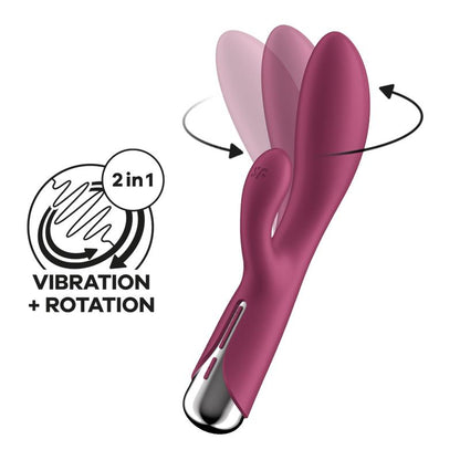 SATISFYER - SPINNING RABBIT 1 RED