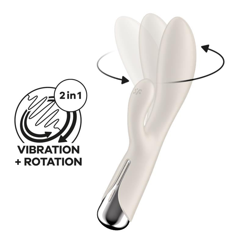 SATISFYER - SPINNING RABBIT 1 WHITE