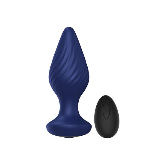 CHISA - SPIRAL BUTT PLUG WITH VIBRATION AND REMOTE
