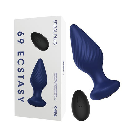 CHISA - SPIRAL BUTT PLUG WITH VIBRATION AND REMOTE