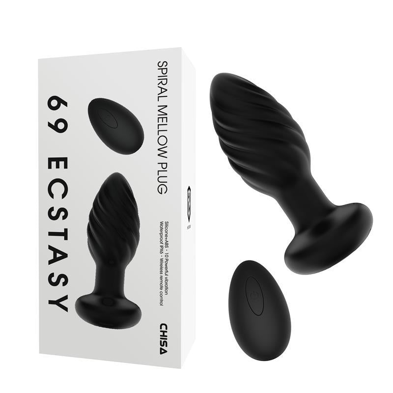 CHISA - SPIRAL MELLOW BUTT PLUG WITH VIBRATION AND REMOTE