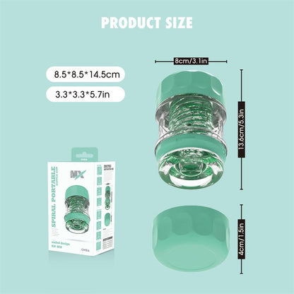 CHISA - SPIRAL SUPPLE MASTURBATOR GREEN